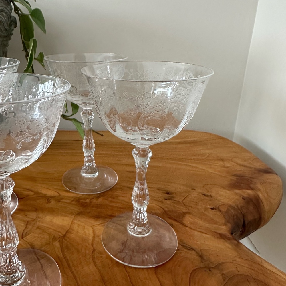 Crystal Coup Set of 4 Glasses